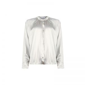 532086-P075-BLOUSON SATIN stone white