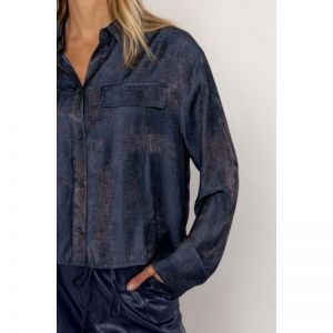 533147-P147 BLOUSE SHINE navy