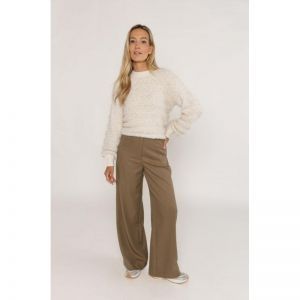 533203-P023 PULLOVER MIX HAIRY pebble