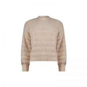533203-P023 PULLOVER MIX HAIRY pebble