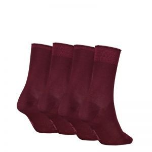 CK WOMEN SOCK 4P HOLIDAY PACK burgundy