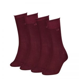 CK WOMEN SOCK 4P HOLIDAY PACK burgundy