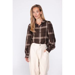 633211-T493-BLOUSE coffee